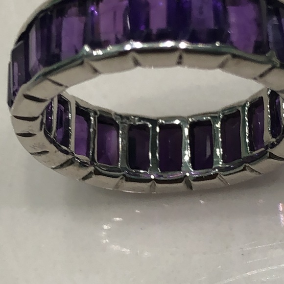 Amethyst & 14K White Gold Plated - Picture 7 of 7